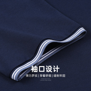 杉杉男装短袖t恤男2023夏季新款纯色内搭中年透气刺绣打底polo衫 170/88A/M 黑色-FT6412TM554
