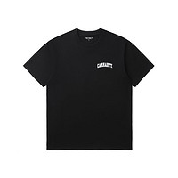 补贴购：carhartt WIP 男士logo刺绣T恤 CHXTES238991KBKX