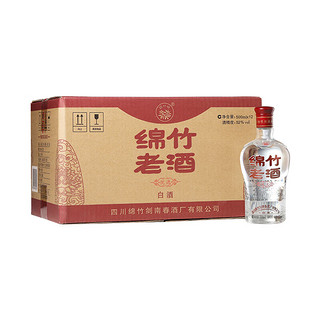 剑南春 绵竹老酒52度500ml*12瓶 口粮酒浓香型白酒