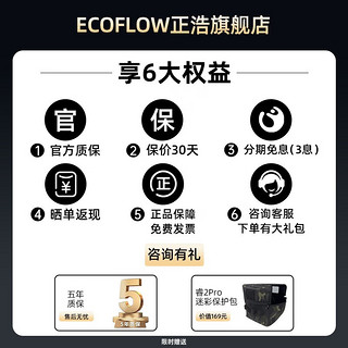 ECOFLOW 正浩户外电源睿2pro 大容量快充移动电源便携车载电源自驾露营应急太阳能储能电池 睿 RIVER 2 Pro