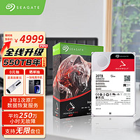 希捷(Seagate) NAS硬盘 20TB  7200转 PMR CMR垂直技术 网络存储 SATA 希捷酷狼PRO ST20000NT001