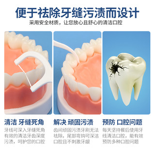 超细高分子细滑牙线棒一次性牙签牙线50支