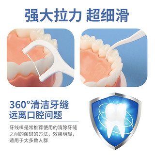 RIMI LINMY 超细牙线棒一次性牙签牙线便携牙线盒牙线签6盒300支牙缝牙垢里米