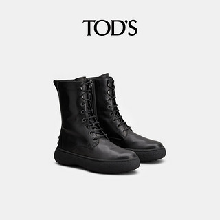TOD'S 托德斯 W.G.系列 女生踝靴 XXW09J0GN20N6M 黑色 37