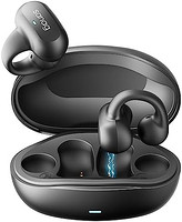 SANAG 塞那 耳环无线耳塞蓝牙 5.3 带充电盒|开放式耳机兼容 iPhone/三星手机,适合男士、女士和儿童-黑色