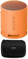 SONY 索尼 SRS-XB100 无线蓝牙便携式轻质旅行音箱(橙色)带旅行箱套装(2 件)