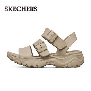 SKECHERS 斯凯奇 泡泡熊猫厚底凉鞋休闲沙滩鞋拖鞋简约女外穿111061