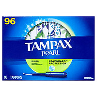 PLUS会员、有券的上：TAMPAX 丹碧丝 珍珠系列 导管式卫生棉条 大流量型 96支