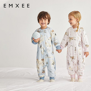 嫚熙（EMXEE）婴儿恒温保暖分腿式睡袋儿童紧密纺工艺恒温棉分腿睡袋 戏剧人生 90cm