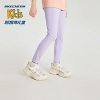 抖音超值购：SKECHERS 斯凯奇 官方童装女童运动打底裤外穿速干紧身儿童运动长裤P222G067