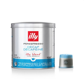 PLUS会员、临期品：illy 意利 胶囊咖啡 中深度  家庭装浓缩（低因）胶囊  21粒