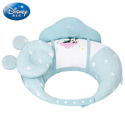 Disney 迪士尼 哺乳枕喂奶枕抱娃靠枕喂奶神器 多功能孕妇枕产后妈妈护腰枕头 云朵蓝