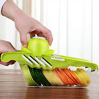 Beaut 美之扣 厨房切菜神器用品带盒多功能刨丝器家用手动土豆丝切丝器切片器 果绿色