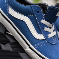 Vans范斯童鞋官方Ward Slip-On蓝色一脚蹬复古小童板鞋