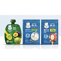 Gerber 嘉宝 宝宝辅食6月+米粉*2+果泥*1