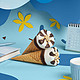 可爱多 和路雪 甜筒非常香草口味冰淇淋 67g*6支 雪糕 冰激凌