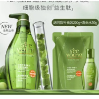 会员专享：seeyoung 滋源 细胞级控油小绿瓶洗头水 400g（赠 同款补充装200g+洗头水50g）