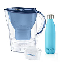 BRITA 碧然德 海洋系列 滤水壶 保温杯套装 2枚滤芯