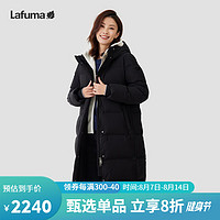 Lafuma 乐飞叶 鹅绒羽绒服女 户外LXT防泼水蓄热600蓬长款宽松 LFJU2DH67