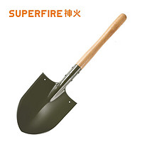 SUPFIRE 神火 BG07工兵铲加厚铁沙滩铁锨农用锰钢挖树挖沙小铁铲铁锹户外家用铲子园艺工具车载防身防洪