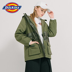 Dickies 帝客 女士中长款充棉连帽外套 DK008099