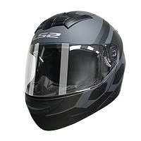 LS2 摩托车头盔电动 FF352 哑黑/灰米恩