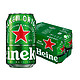 PLUS会员：Heineken 喜力 经典啤酒330ml*6听