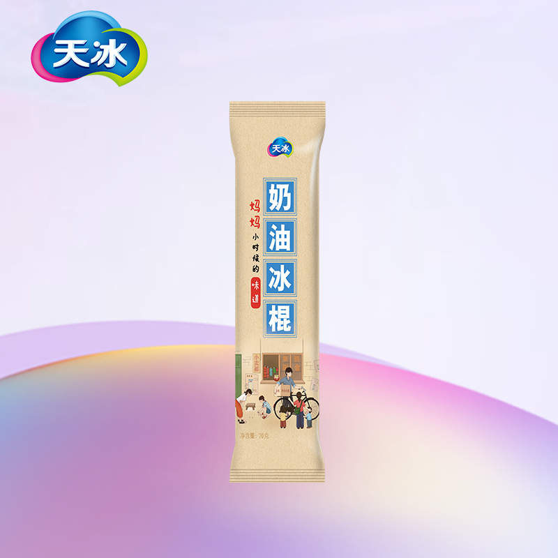天冰冰淇淋无糖白桃口味甜味冰老庙会奶油冰棍阳光玫瑰青提棒冰