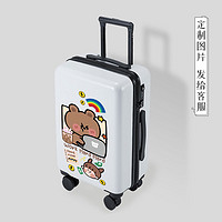 喵旅 学生拉杆行李箱旅行箱万向轮女大容量儿童卡通定制图案