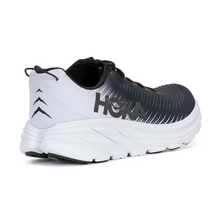 HOKA ONE ONE 男女林康3公路跑步鞋Rincon3网面减震耐磨轻便透气宽楦 BWHT-黑/白（宽版） 9