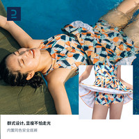 迪卡侬泳衣女2023新款夏游泳衣温泉连体性感显瘦微胖遮肉胸垫OVOE