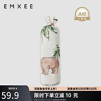 EMXEE 嫚熙 婴儿安抚枕新生儿童宝宝糖果枕四季防侧翻枕头 丛林野炊37×17(cm)