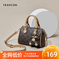 YEARCON 意尔康 老花枕头包2023新款斜挎波士顿包质感单肩女包时尚手提小包