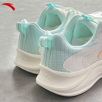 安踏（ANTA）女鞋运动鞋跑步鞋2023年夏季新款轻便透气软底跑鞋休闲鞋 象牙白/泡沫绿 37.5