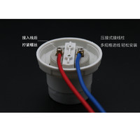 CNLWAN 陶瓷灯头纯铜灯口E27螺口灯座养殖大棚保温灯头LED灯悬吊