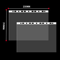 A4透明文件袋11孔文件袋插页保护袋十一孔活页透明袋保护套加厚打孔学生资料保护膜防水11孔袋文件收纳保存