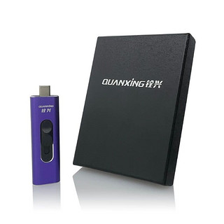 QUANXING 铨兴 PS01 USB3.2 固态U盘 紫色 128GB USB-A/Type-C双口