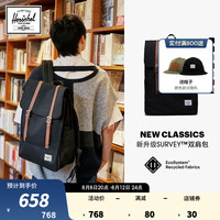 和行 Herschel赫行 新升级Survey™ 双肩包方形背包 经典黑色