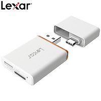 Lexar 雷克沙 NM卡华为手机内存卡TF卡读卡器 多合一 电脑手机读卡器Type-C 高速USB3.1双接口