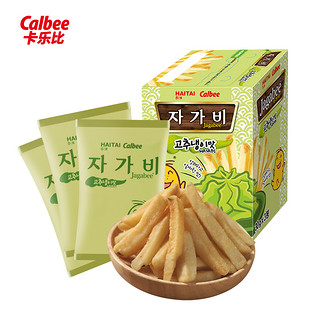 PLUS会员：Calbee 卡乐比 海太佳可比 薯条三兄弟芥末味90g  韩国进口零食薯片 休闲膨化食品