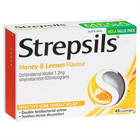 Strepsils 使立消 蜂蜜柠檬润喉糖 48片