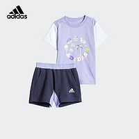 adidas 阿迪达斯 儿童短袖运动套装