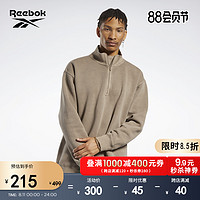 Reebok 锐步 官方2023春季新款男女同款ZIP经典复古套头卫衣HM5364