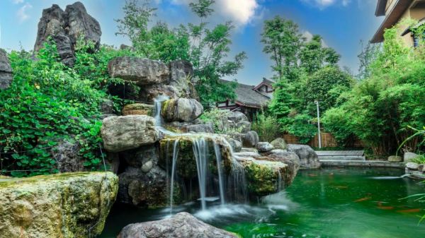 私汤入户,街子古镇旁!青城山芷筑·饮马川温泉度假酒店 园景大床房(私汤)1晚+双早