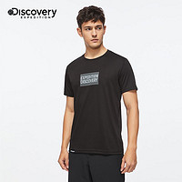 discovery expedition Discovery短袖t恤男士夏季跑步健身户外休闲透气上衣