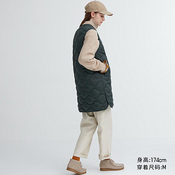 UNIQLO 优衣库 女装高级轻型羽绒服长款背心马甲460913