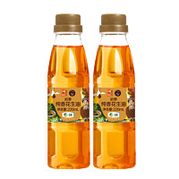 CHUCUI 初萃 中粮初萃食用油纯香花生油220ml*2物理压榨小油便携野餐烧烤