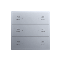 零洞灯控开关智能开关面板|远程控制|Zigbee3.0|智能家居联动场景联动 三路