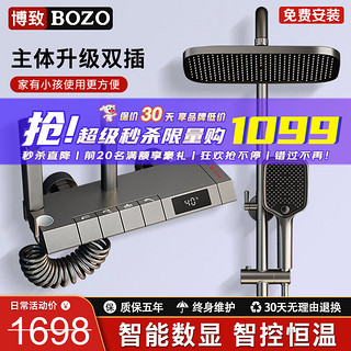 BOZO 博致 BO-3066 淋浴花洒套装 枪灰色