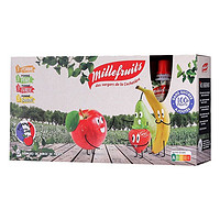 Millefruits 米莱菲 法国原装进口果泥 宝宝零食 100%纯水果泥吸吸乐袋装 90g*12袋/盒